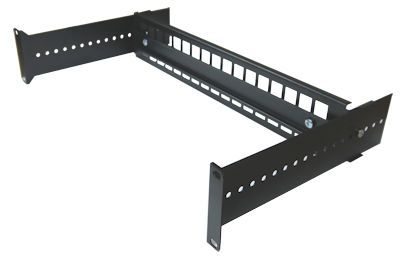 2U 19 Adjustable Rack Mount DIN Rail Panel Bracket