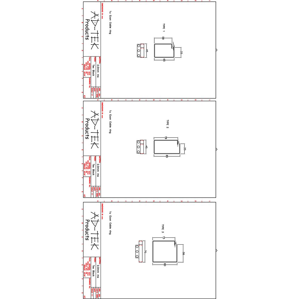 Vertical Horizontal Cable Ring/Jumper Ring econ 1