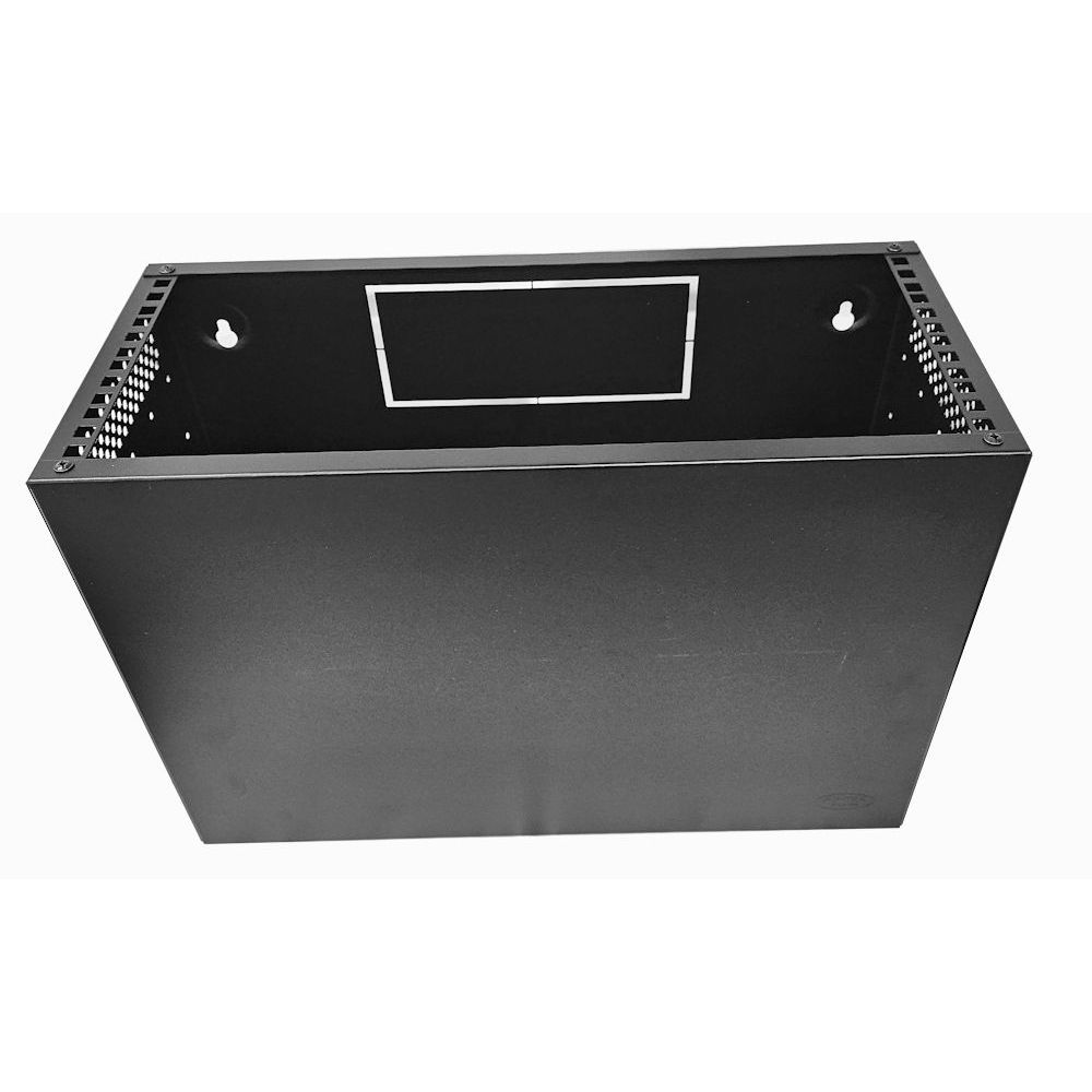 4u Desktop/Wall Mount - 350mm Deep-Flat Pack Cabinet  - Black