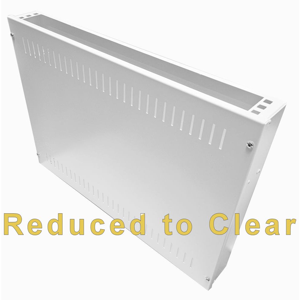 1U 19 inch Vertical Wall Mount Network Enclosure-Cabinet, White