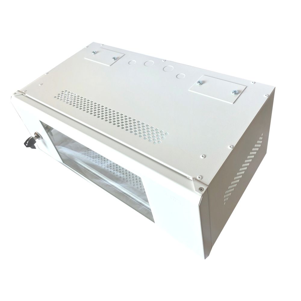 4U 19 inch Data Cabinet Rack / Patching Network Cabinet 300mm Deep White