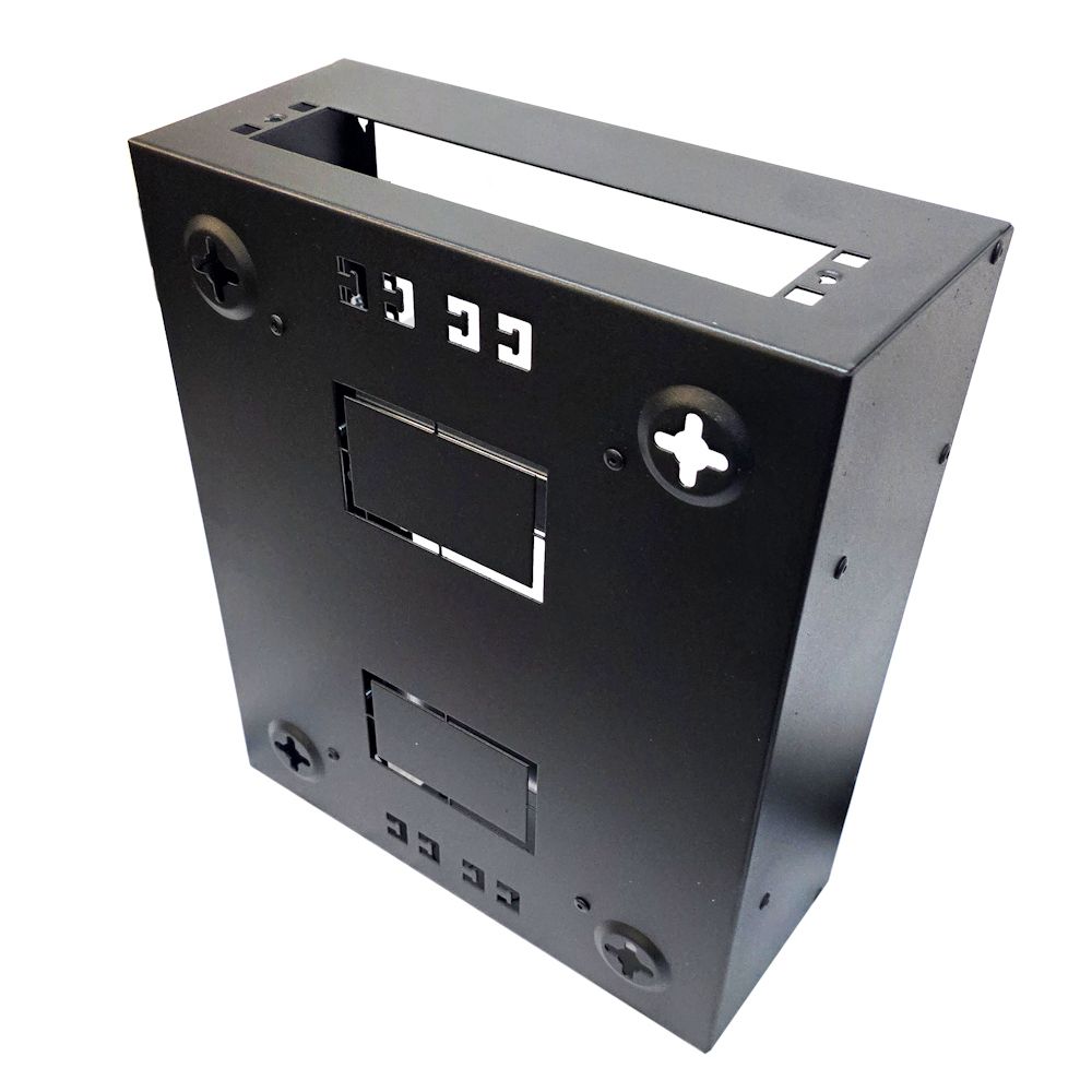 SOHO Universal 6u 10 inch Mounting or DIN Mounting Universal 350 Style Cab - Black