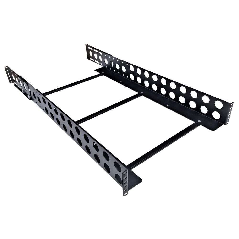 2U 19 inch Universal Server Rack Rails Adjustable Depth  750mm to 900mm Fitting