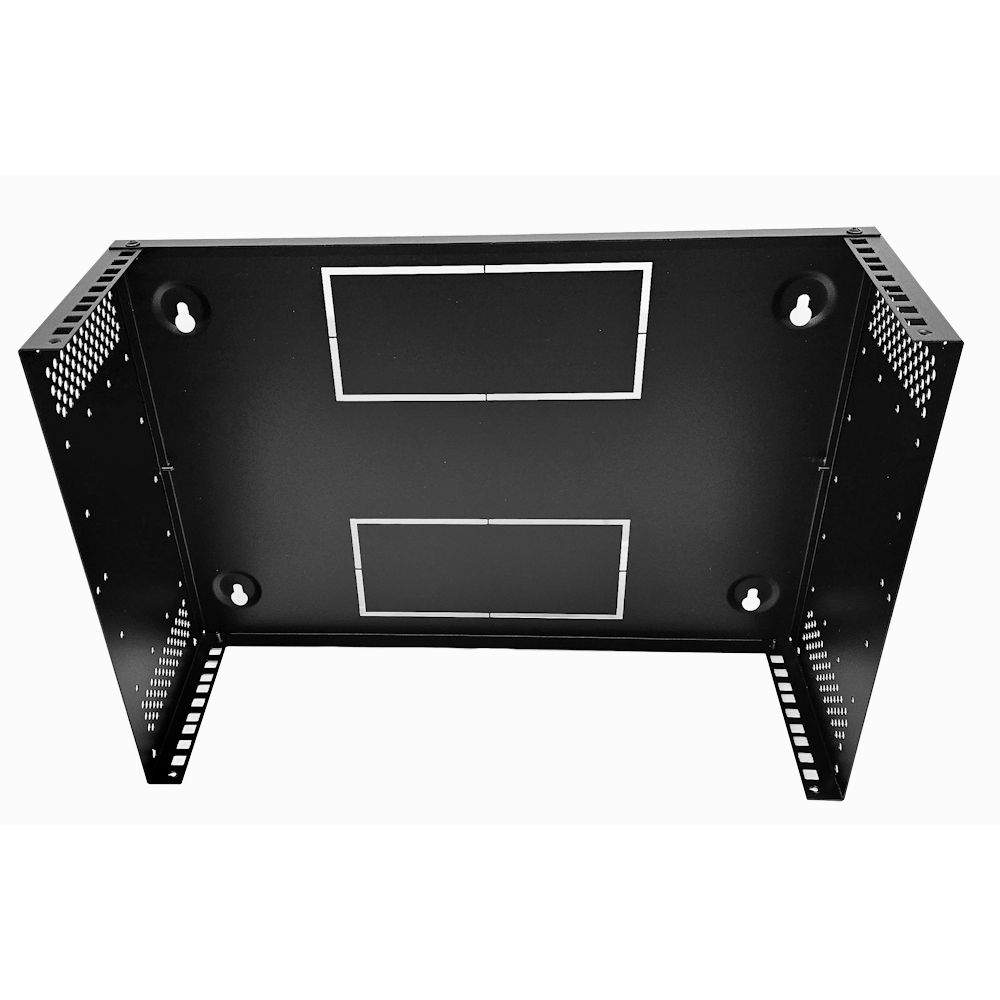 3u Desktop/Wall Mount - 350mm Deep-Flat Pack Cabinet  - Black