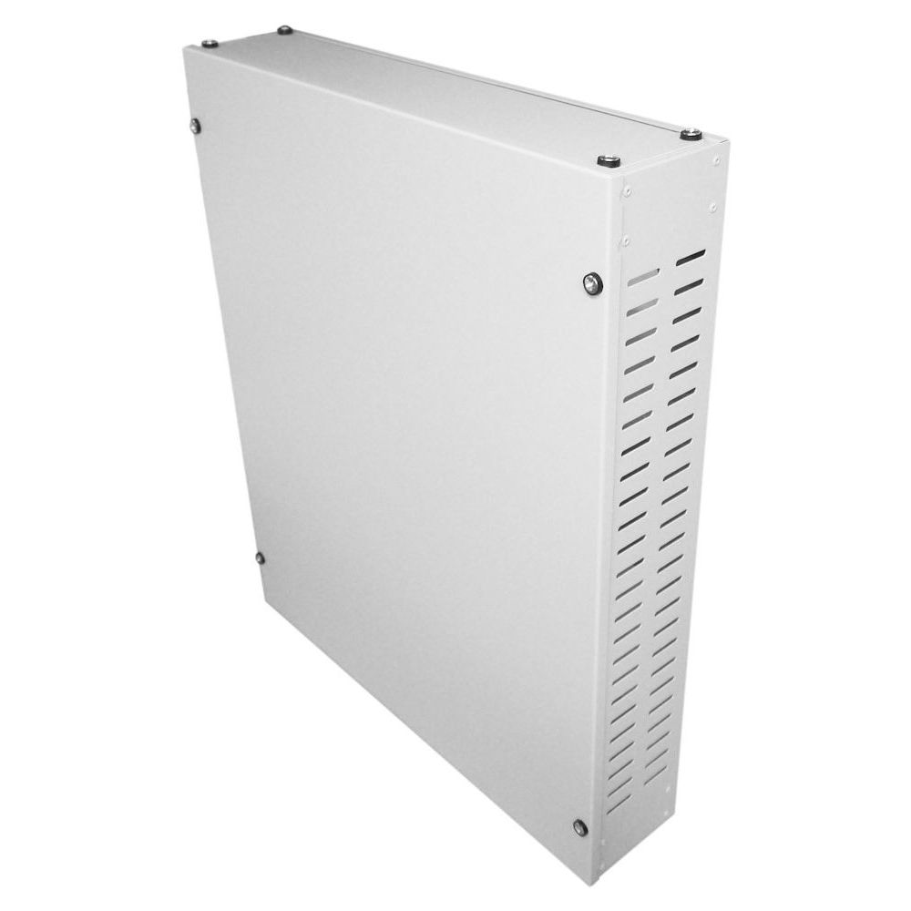 2u 19 inch Vertical Mount Wall Mount Enclosure- Cabinet - 600 style, Grey