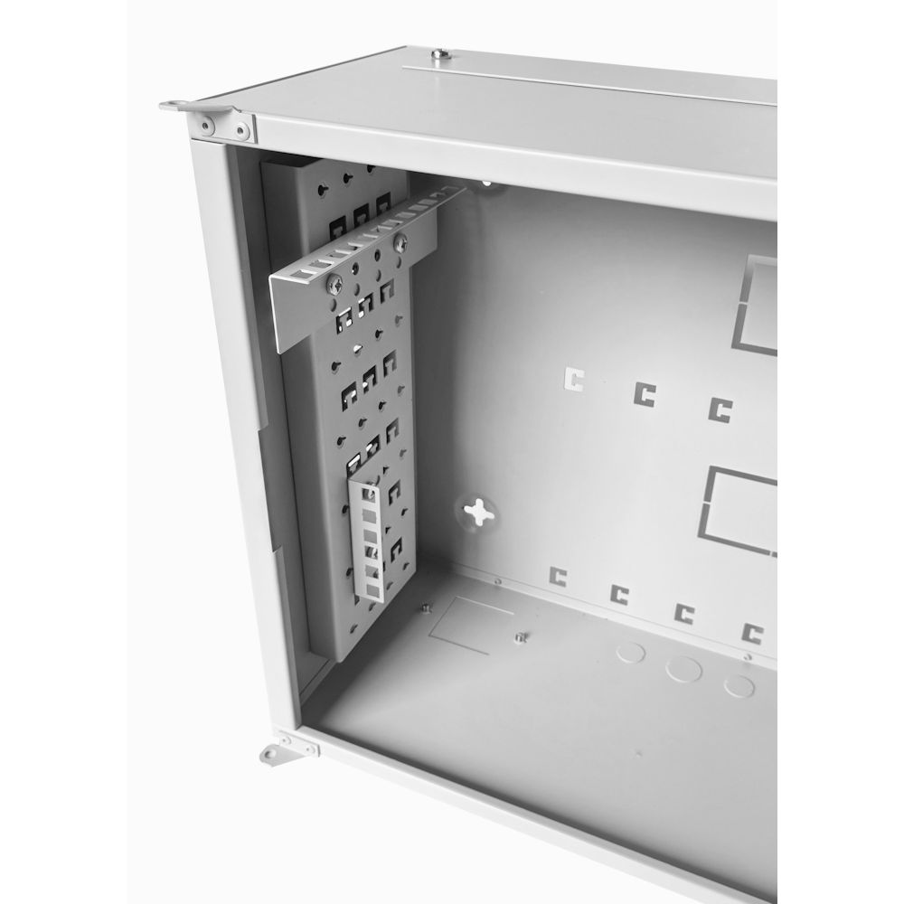 3U 19" Low Profile Vertical Mount - Wall Mount Network / Server Cabinet - 400mm Deep-Grey