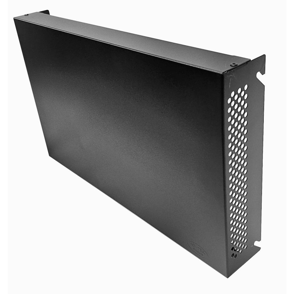 6u Desktop/Wall Mount - Front/Top Cover - Flat Pack Cabinet-Black