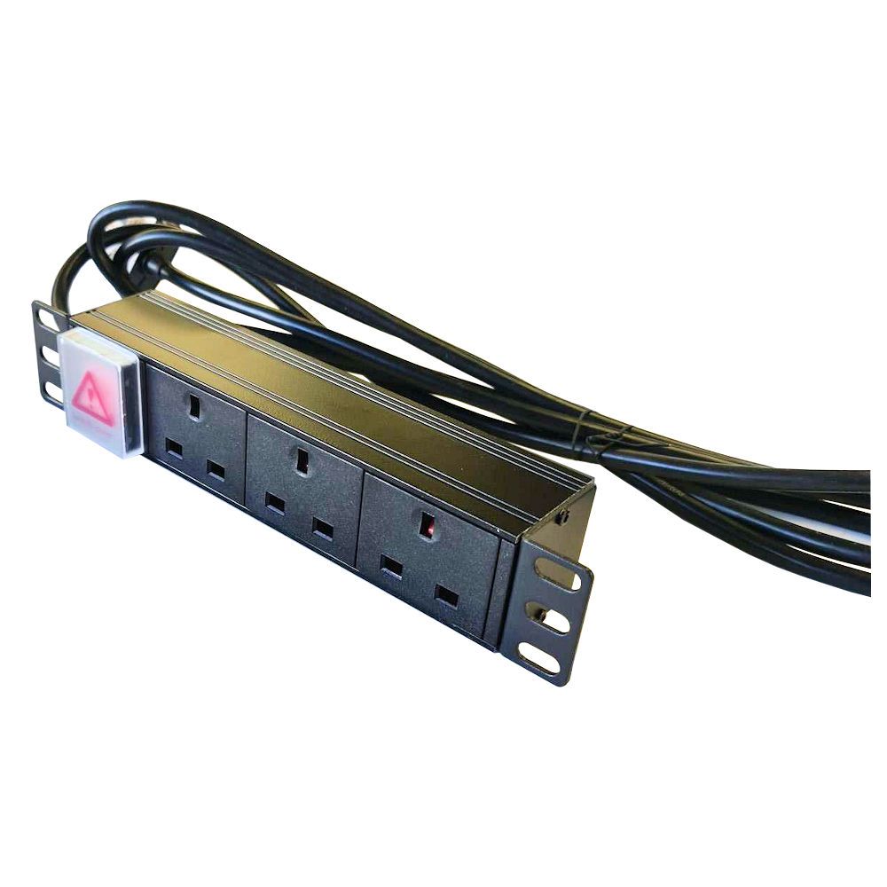 1U 10 inch 3 way horizontal PDU