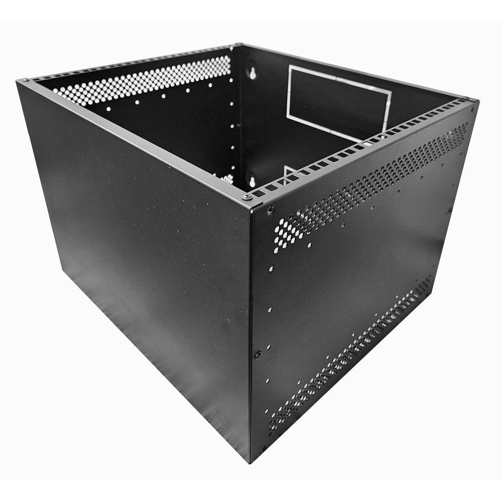 9u Desktop/Wall Mount - 350mm Deep-Flat Pack Cabinet  - Black