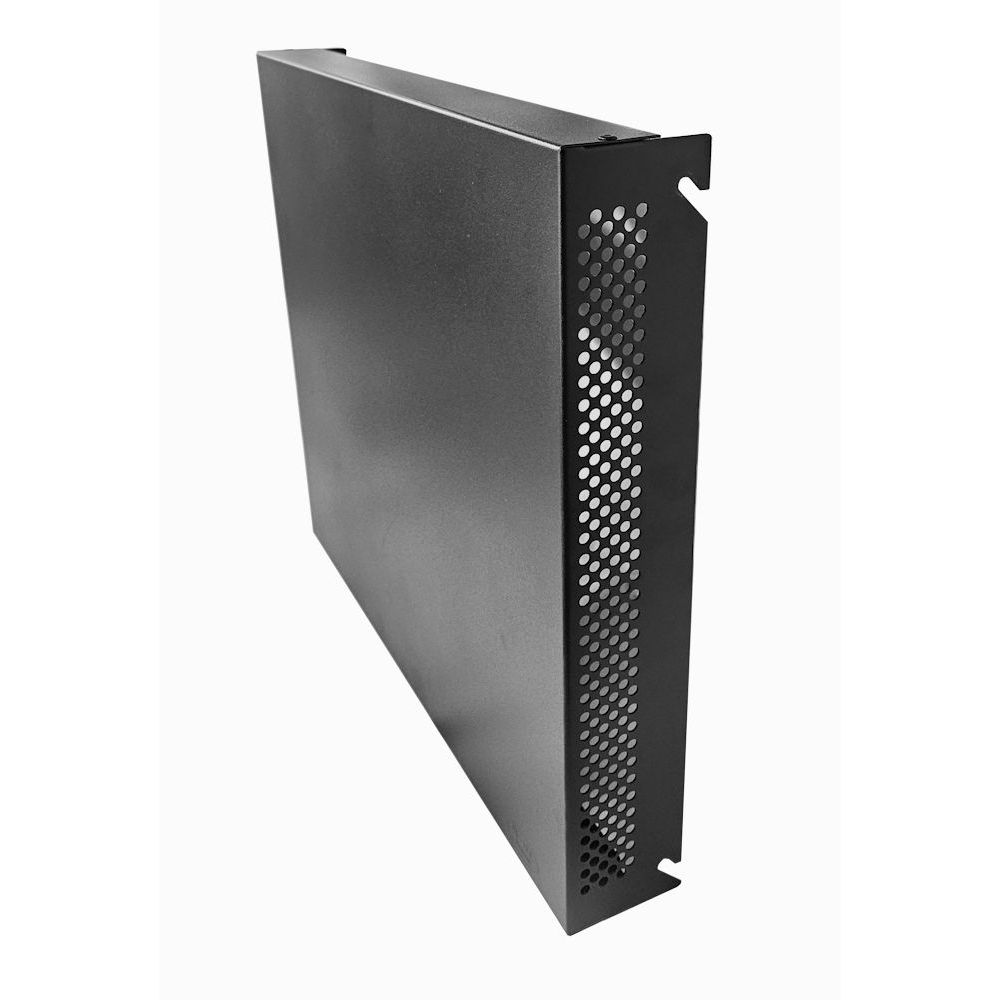 9u Desktop/Wall Mount - Front/Top Cover - Flat Pack Cabinet-Black