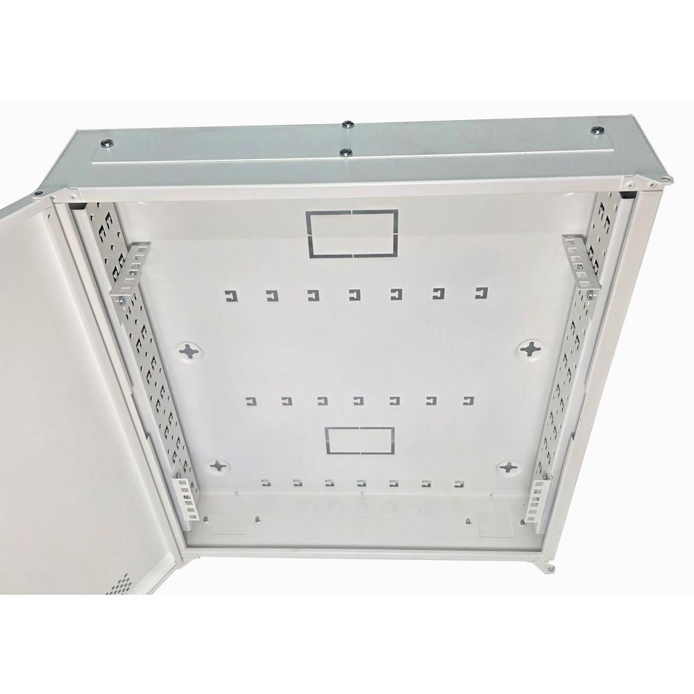 2U 19" Adjustable Low Profile Vertical Mount - Wall Mount Network / Server Cabinet 600 Style - Grey