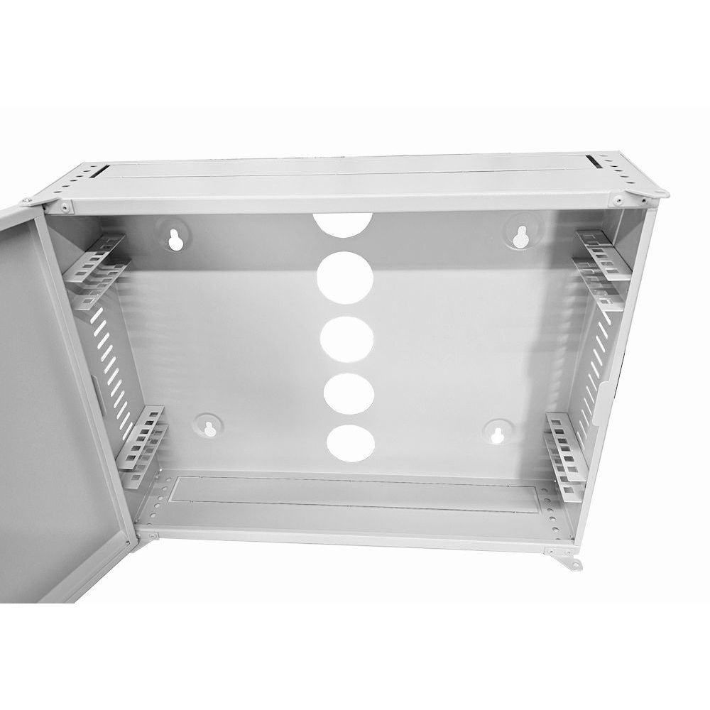 2U 19" Low Profile Vertical Mount - Wall Mount Network / Server Cabinet 400mm Deep  - Grey