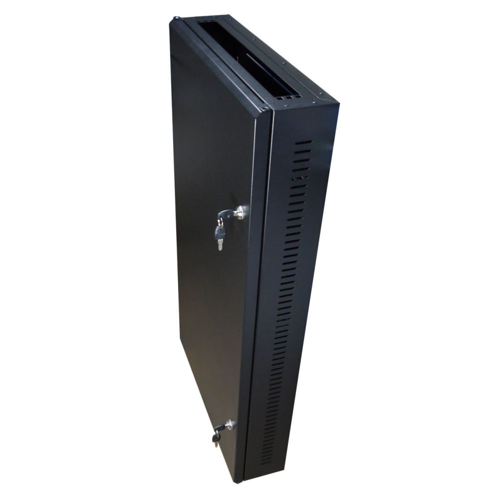 Ad Tek Products 2U 19 Low Profile Vertical Wall Mount Network Cabinet 1000  Style