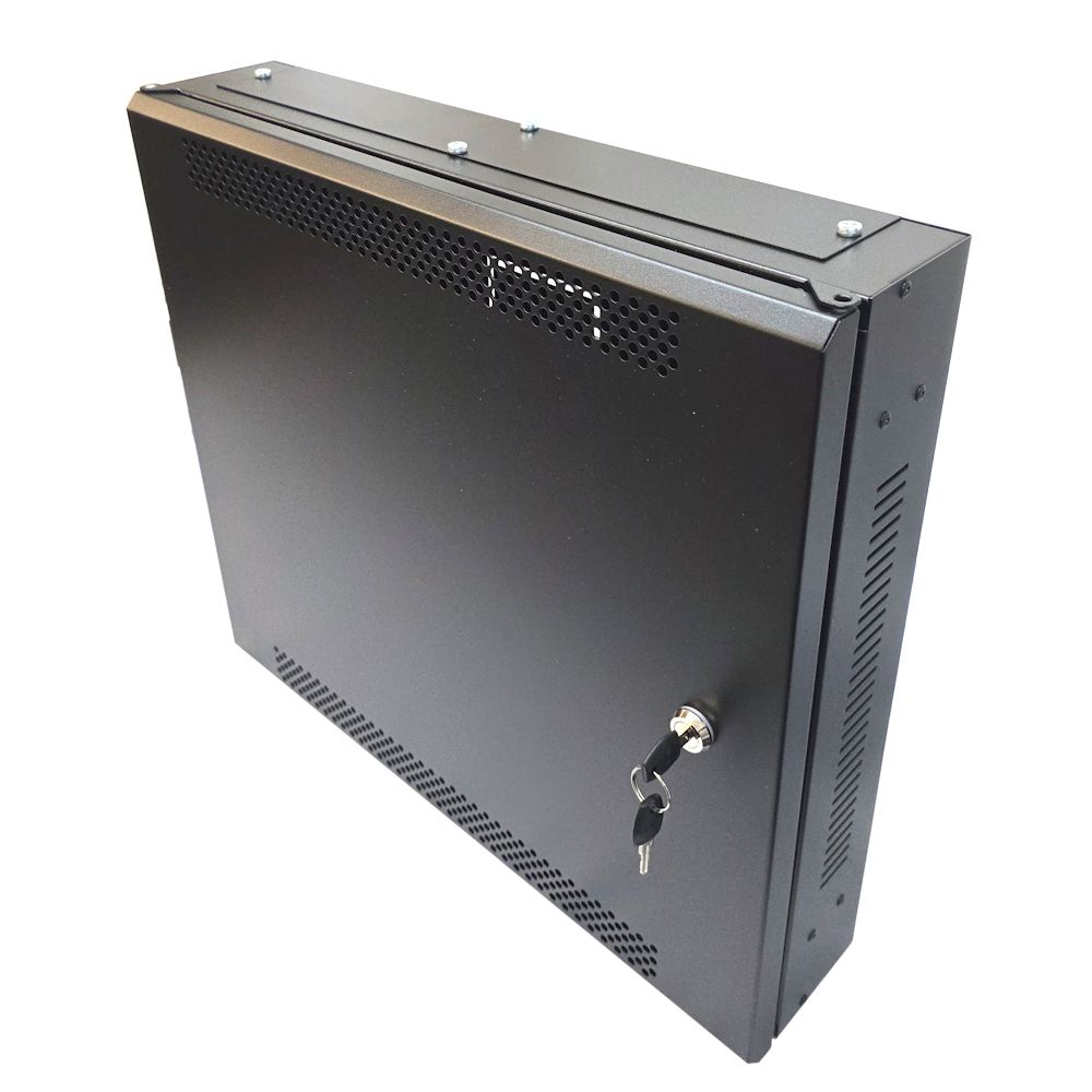 1U 19" Adjustable Low Profile Vertical Mount - Wall Mount Network / Server Cabinet 500mm Deep