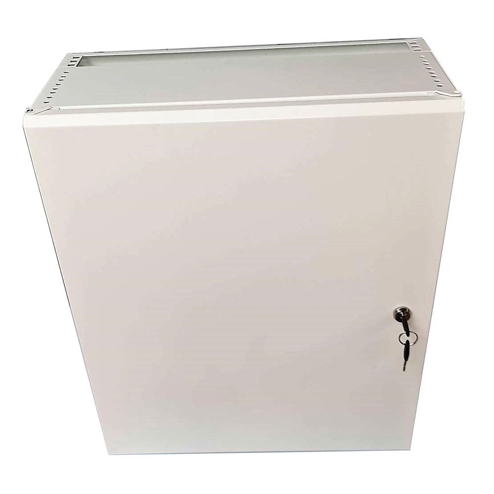 4U 19 Low Profile Vertical Wall Mount Network Cabinet 600 Style-White