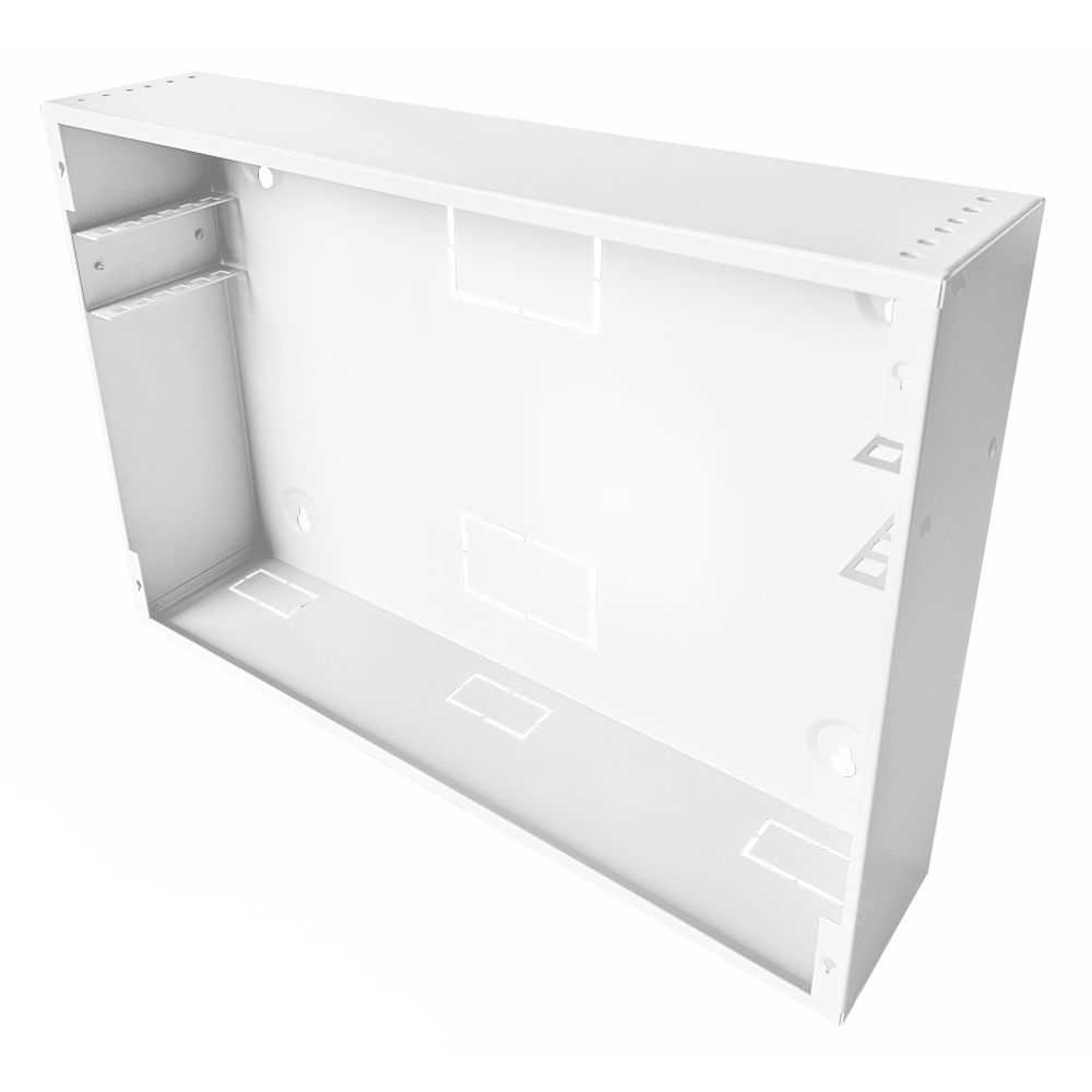 2U 19 inch Vertical Wall Mount Network Enclosure-Cabinet, White