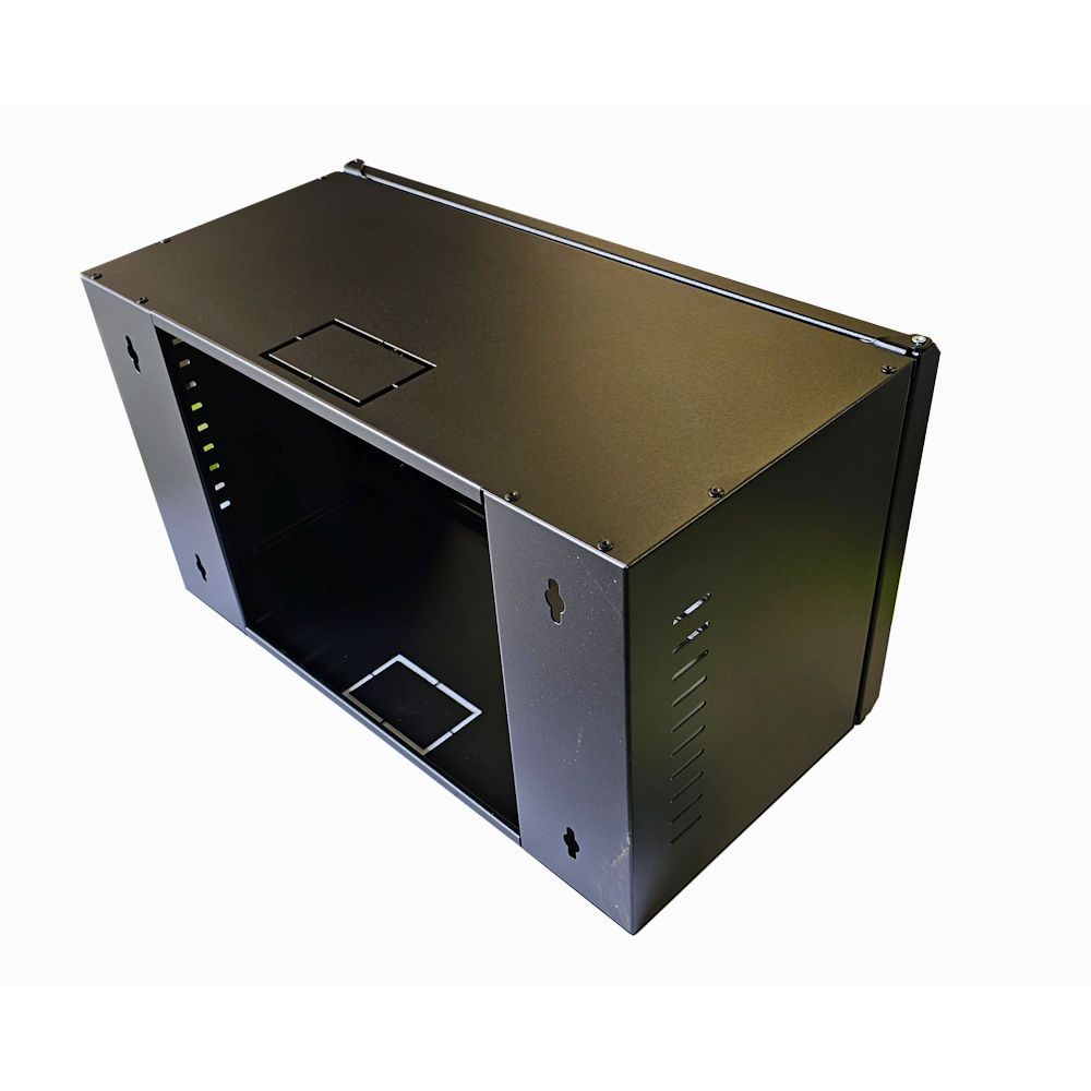 6U 19 Data Rack / Patching Network Cabinet 270mm Deep Black