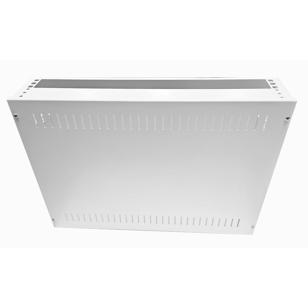 2U 19 inch Vertical Wall Mount Network Enclosure-Cabinet, White