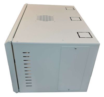 6U 19 Data Rack / Network Cabinet Fixed Front and Adjustable Rear 19 inch Rails 390mm Deep Grey