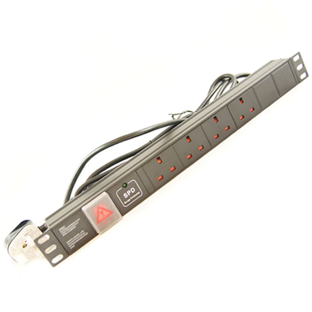 1U 4 way horizontal PDU