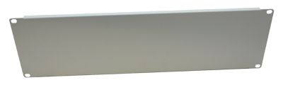 3U 19 inch Rack Mount Blanking Plate / Panel Light Grey