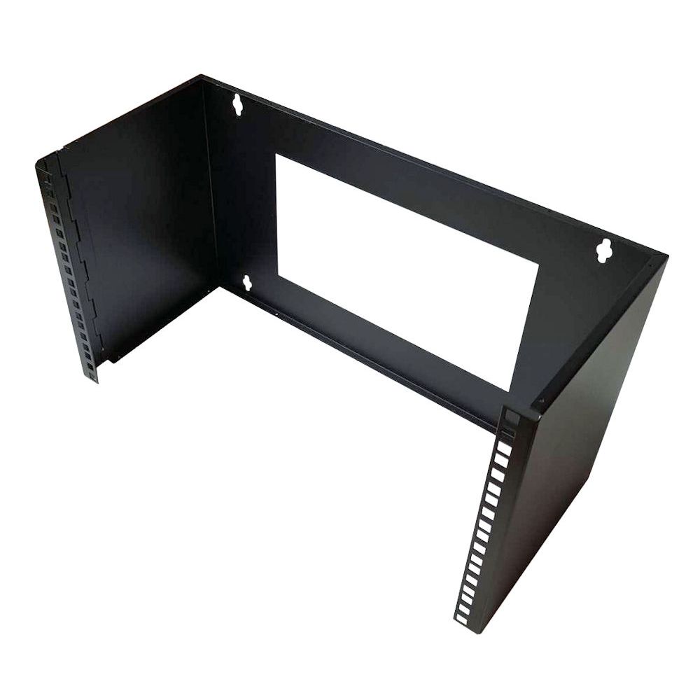 6U Hinged Wall Mount Frame Patch Panel Bracket 220mm Deep