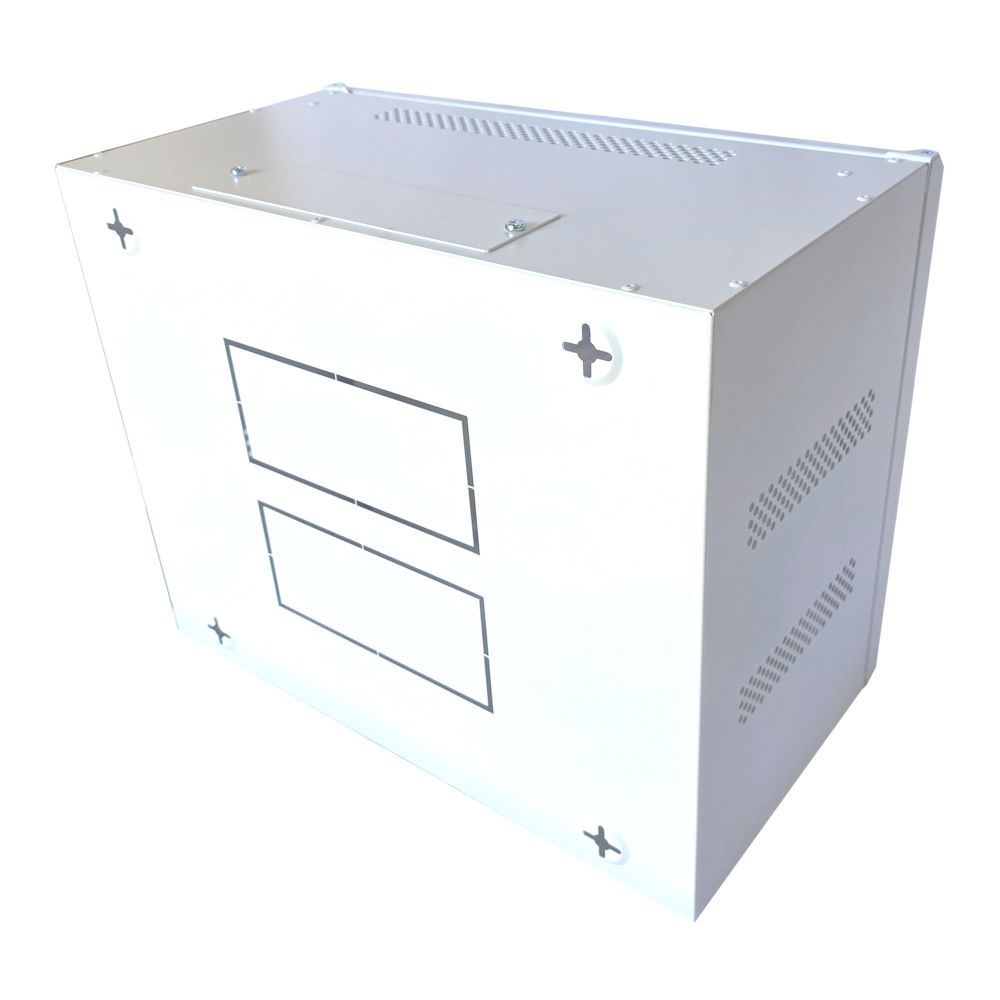9U 19 inch Data Cabinet Rack / Patching Network Cabinet 300mm Deep White