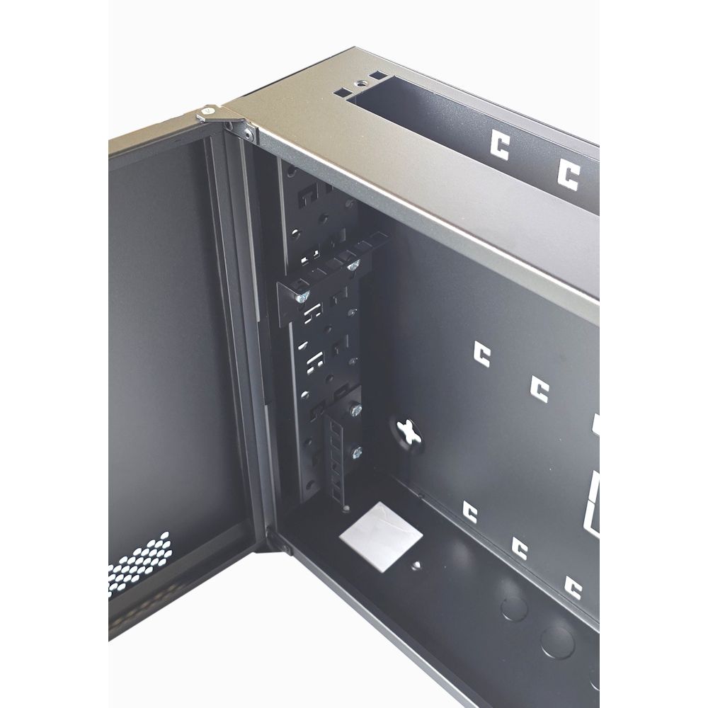 2U 19" Low Profile Vertical Mount - Wall Mount Network / Server Cabinet 400mm Deep