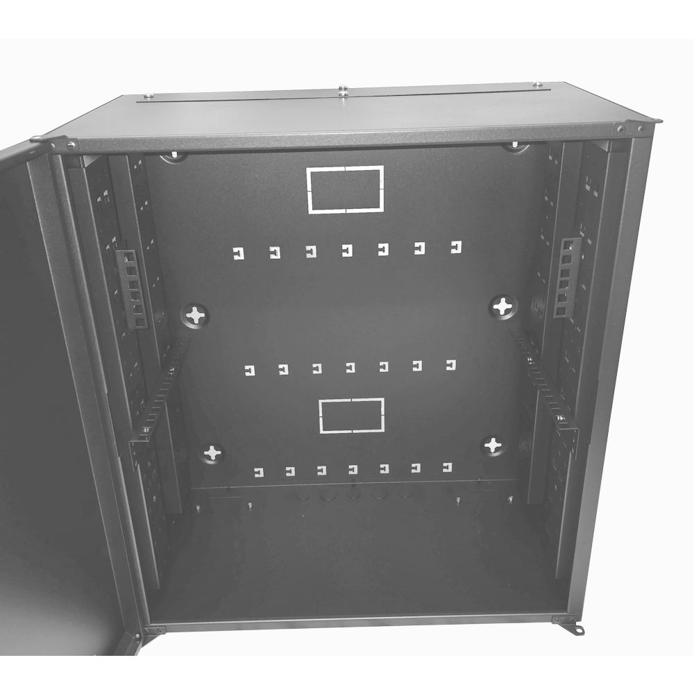 6U 19" Low Profile Adjustable Vertical Mount - Wall Mount Network / Server  Cabinet 600mm Deep