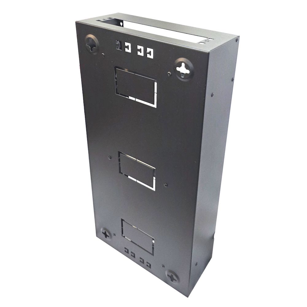 SOHO Universal 6u 10 inch Mounting or DIN Mounting Universal 600 Style Cab - Black