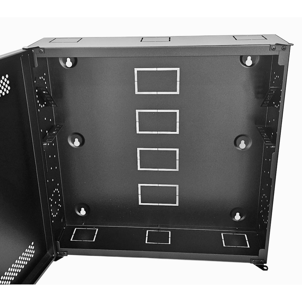 3U 19 Low Profile Vertical Wall Mount Network Cabinet 500 Style