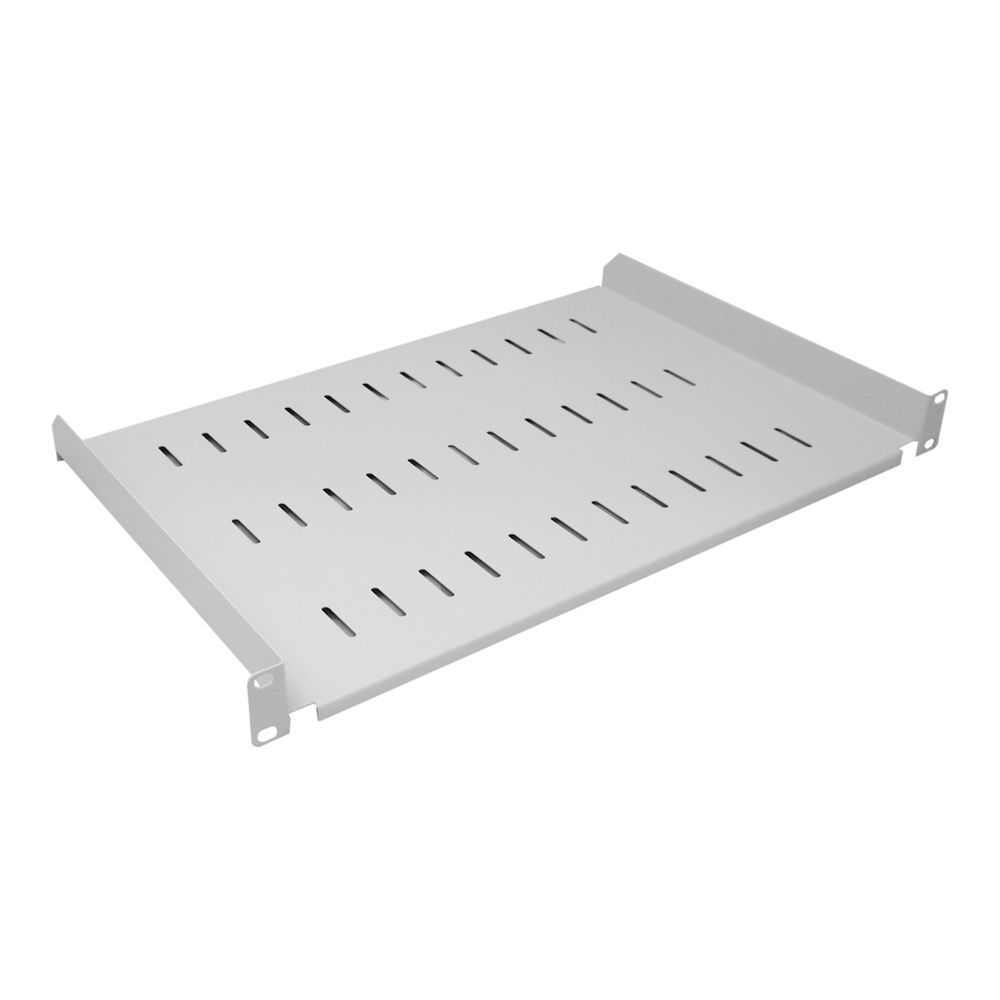 1U Rack Mount Universal Modem Shelf Cantilever Shelf 350mm Deep Light Grey