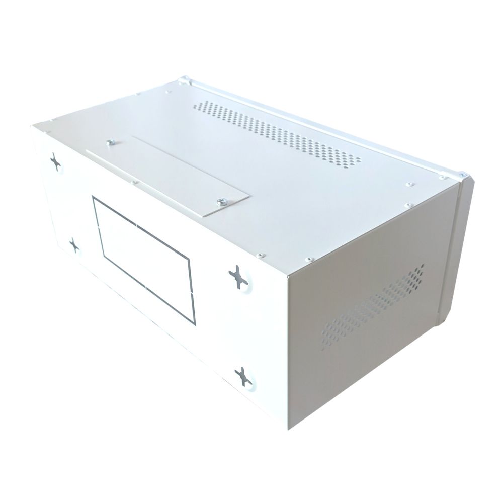 4U 19 inch Data Cabinet Rack / Patching Network Cabinet 300mm Deep White