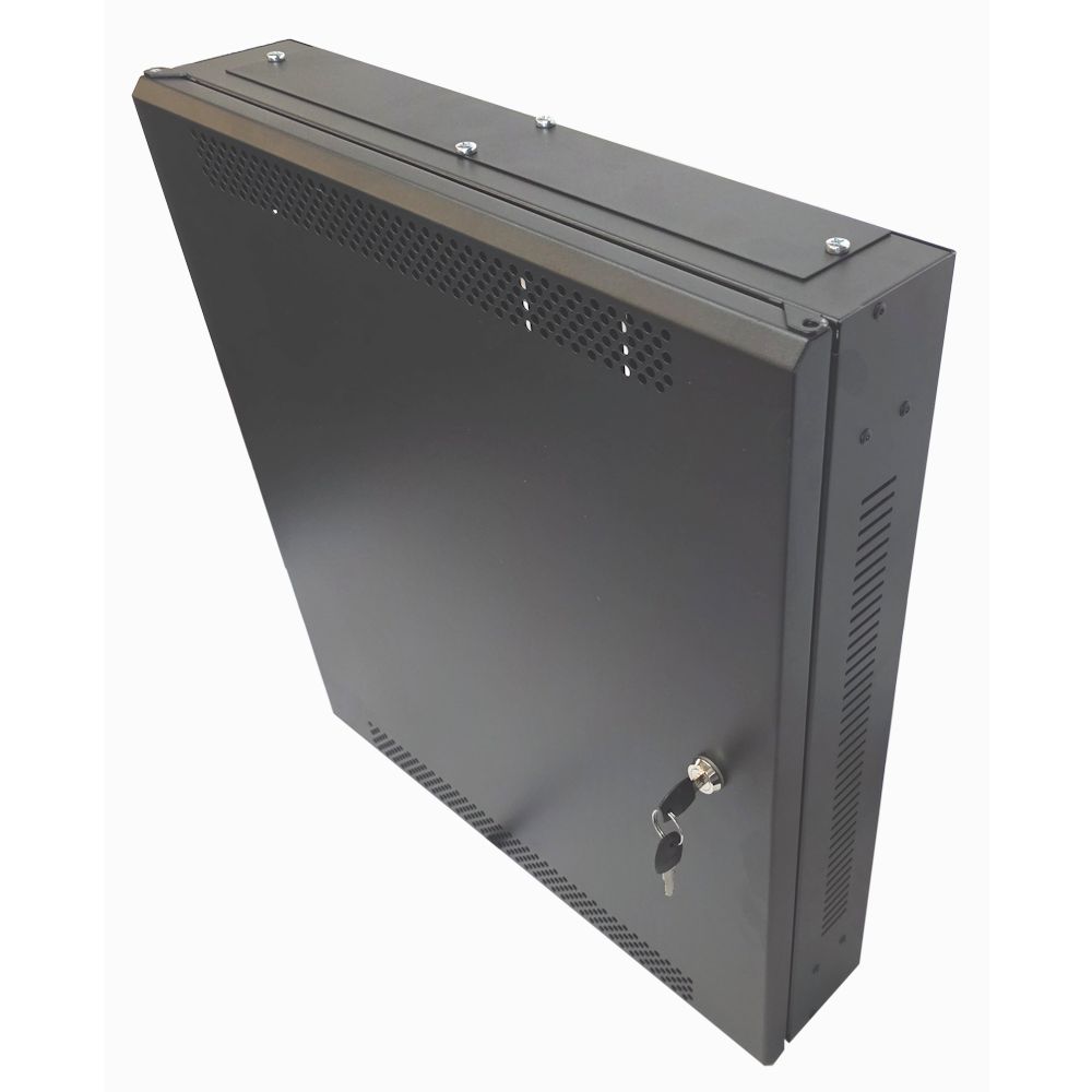 1U 19" Low Profile Vertical Mount - Wall Mount Network / Server Cabinet 600mm Deep - White