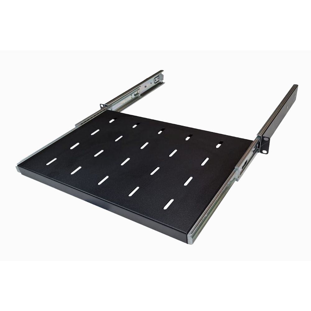 1U 19 inch Rack Mount Sliding Telescopic Shelf 300mm Deep