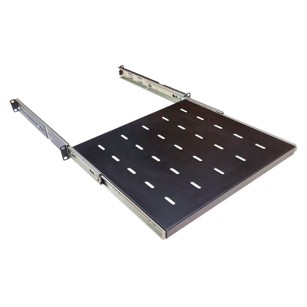 1U 19 inch Rack Mount Sliding Telescopic Shelf 400mm Deep Type 2