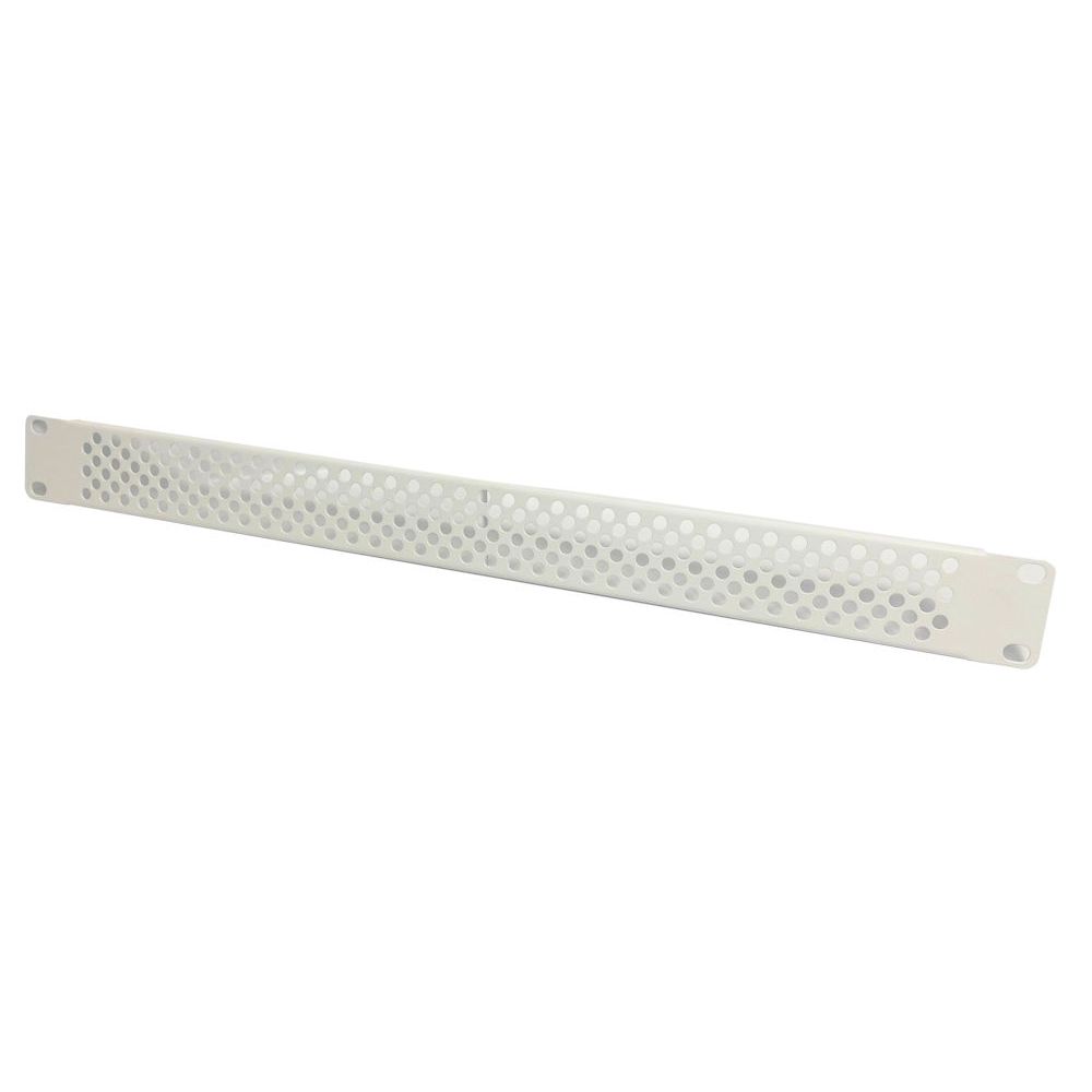 1U 19 inch Perforated Ventilation Mesh Panel-White